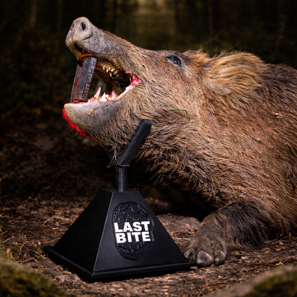 Last Rest trophy stand front view